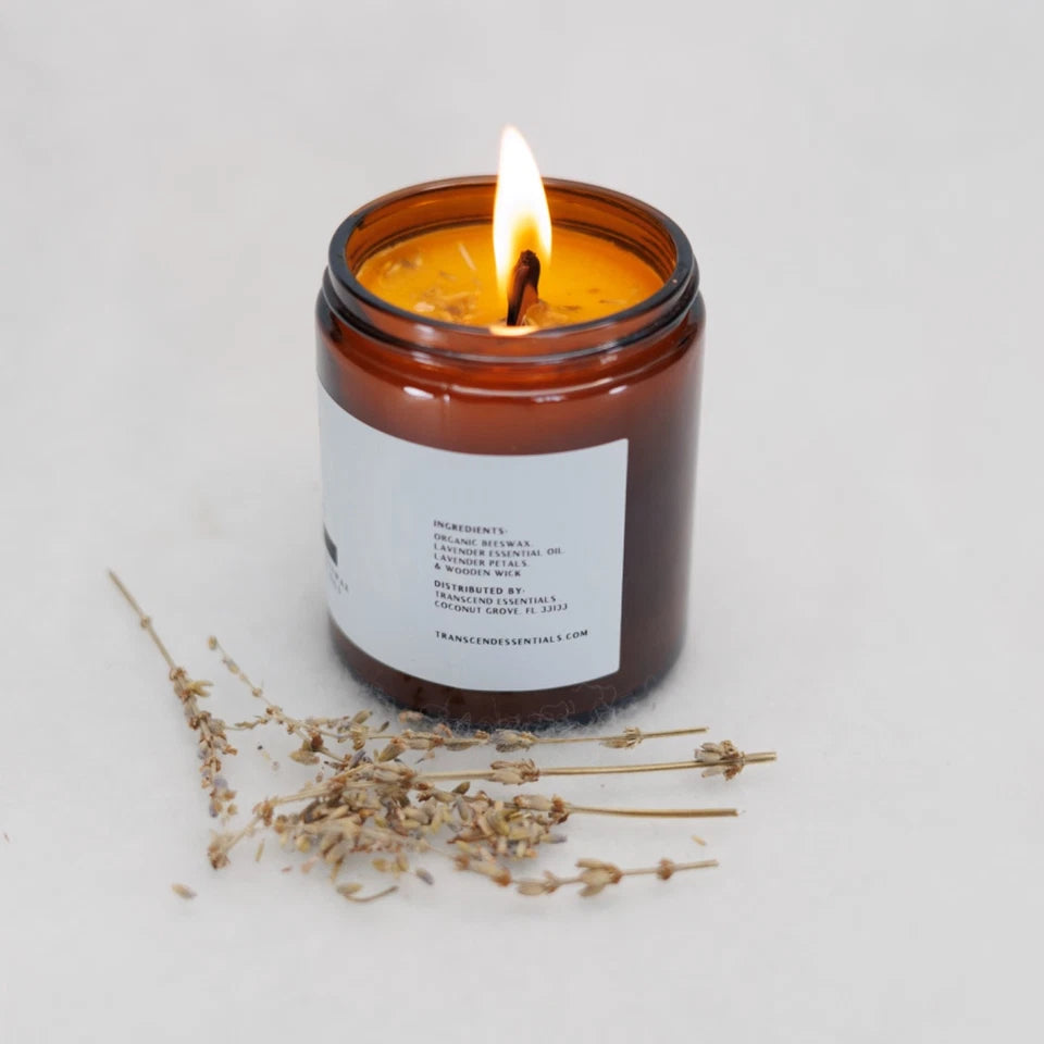 Lavitate Organic Beeswax Candle with Essential Oils