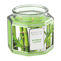 Natural Bamboo Leaves Scented 3-Wick Candle in Glass Jar 14.5 Oz Home Fragrance